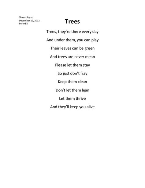 Tree Poem