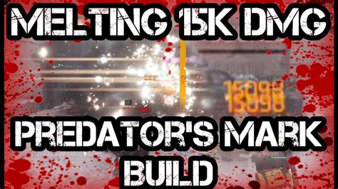 Melting K Dmg With K Bleed Predator S Mark Build The Division