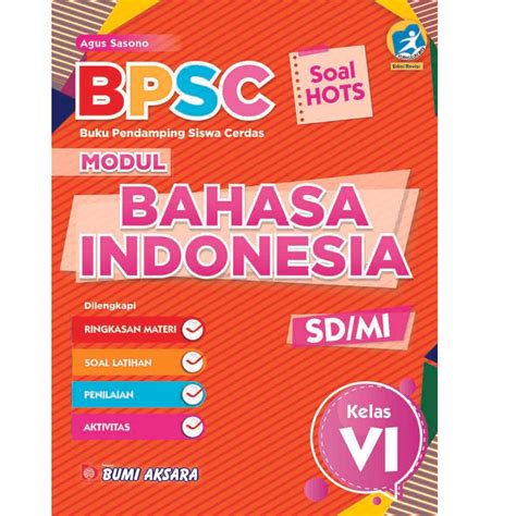 Jual Bahasa Indonesia Kelas Vi Sd Mi Modul Bpsc K Rev Shopee