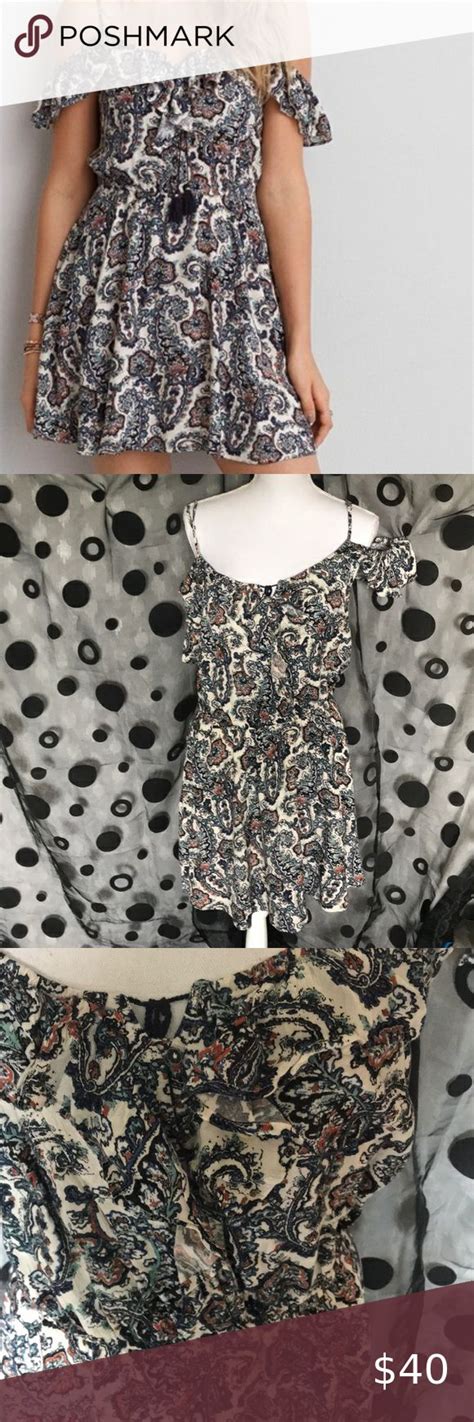 AMERICAN EAGLE SZ L PAISLEY DRESS Dress Es Mini Dress Paisley Dress