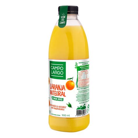 Suco Integral Laranja Campo Largo Garrafa 900ml Bellavia Jardim Botânico