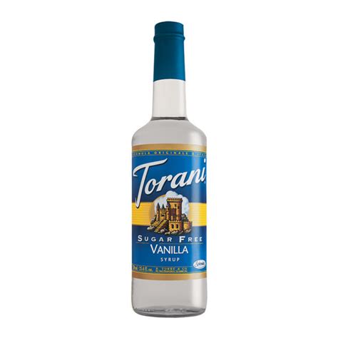 Torani Sugar Free Vanilla Syrup 750 Ml Lakeshore Merchandisers