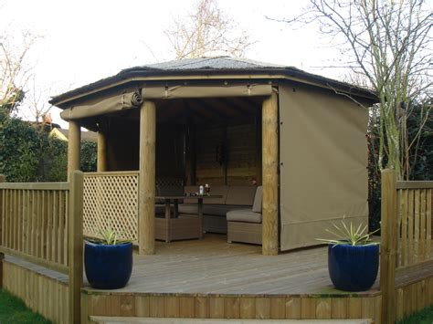 Custom Gazebo Side Panels | Acrylic Canvas & PVC Polyester | Protective ...