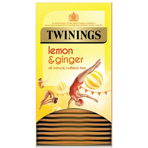 Twinings Lemon And Ginger 4 Boxes 20 Envelope Tea Bags Per Box The Indian Tea Company