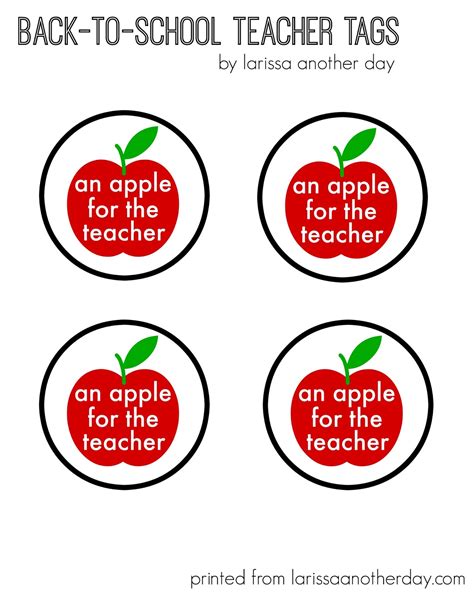 Larissa Another Day: An Apple For Teacher