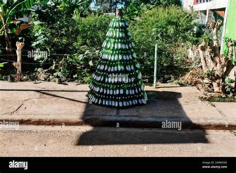 Christmas tree from bottles, Dominican Republic , Dominican Republic ...