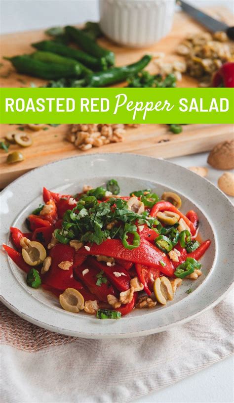 Roasted Red Pepper Salad Pure Flavor® Recipe Stuffed Peppers Best Salad Recipes Sweet