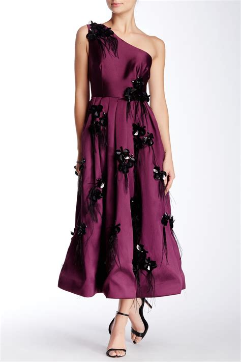 Cynthia Rowley One Shoulder Embellished Dress Embellished Dress