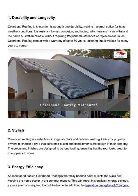 Ppt Colorbond Roofing The Future Of Melbourne S Roofing Solutions Powerpoint Presentation