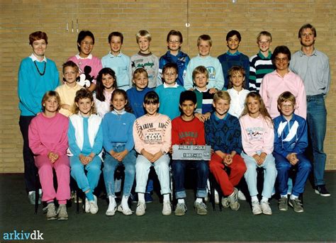 Arkiv Dk Skolebillede Hasle Skole 5 B 1987 88