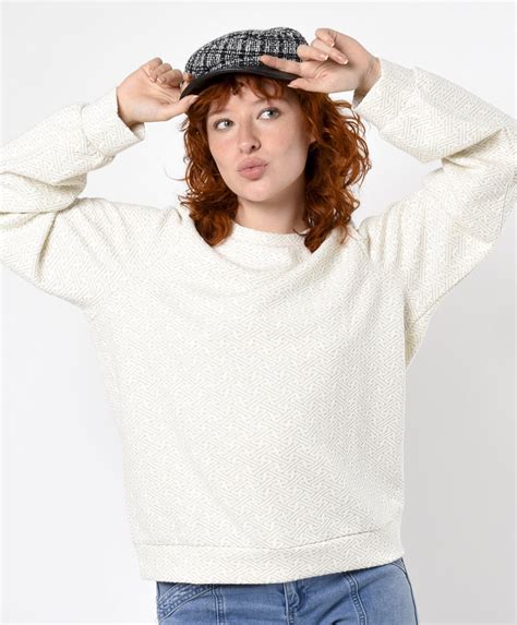 Polerón Mujer Jacquard Tricot