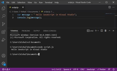 How To Run JavaScript In Visual Studio Code Letstacle