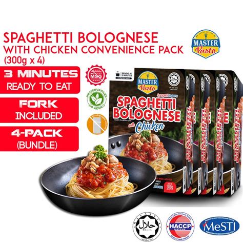 Pack Bundle Master Pasto Minute Instant Spaghetti Bolognese With