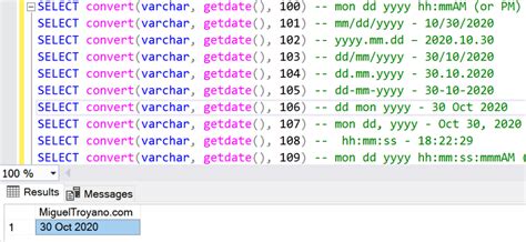 Trabajando Con Fechas En Sql Server Migueltroyano