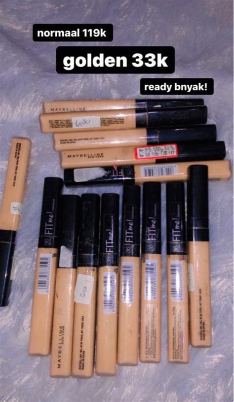 Maybelline Fit Me Concealer Golden Kesehatan Kecantikan Rias Wajah