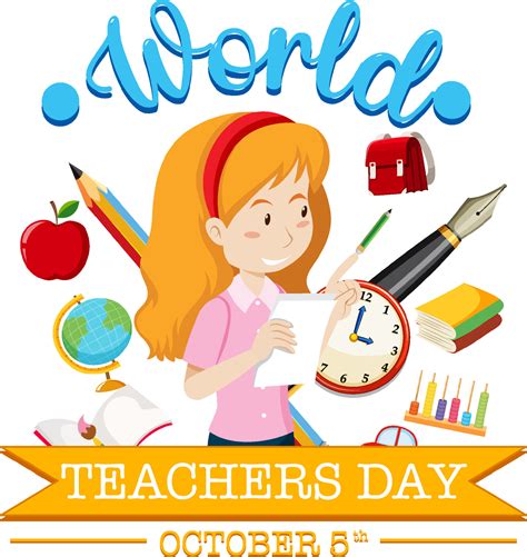 World Teachers Day Poster Design 10517014 Vector Art at Vecteezy