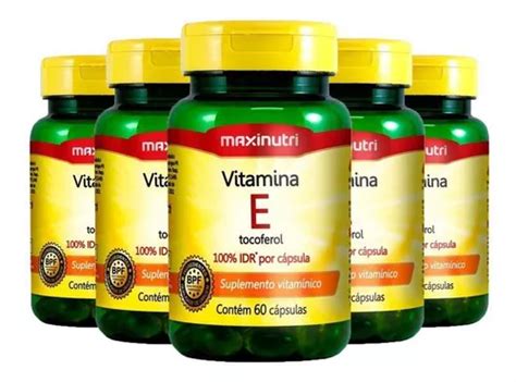 Vitamina E 5x 60 Cápsulas Maxinutri MercadoLivre