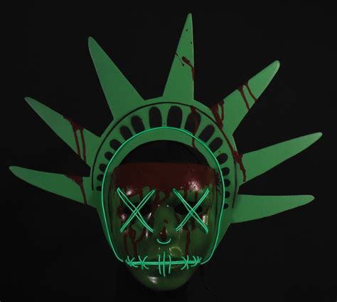 The Purge Election Year - Light Up Liberty Injection Mask – Deluxe Masks, Masks – Palmer ...