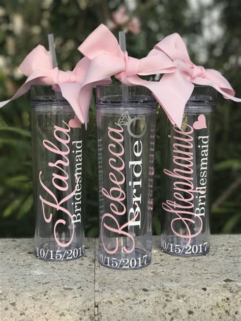 Custom Tumbler Tumbler Bride To Be Bridesmaid Bridesmaid Tumbler T Tumbler Bridesmaid