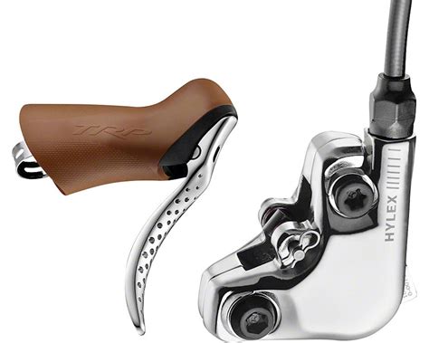 Trp Hylex Rs Hydraulic Disc Brake And Lever Gum Silver Front Flat