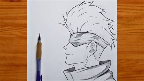 How To Draw Gojo Easy Step By Step Satoru Gojo From Jujutsu Kaisen Hot Sex Picture