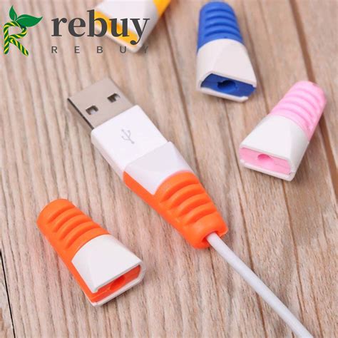 ซื้อซ้ํา ตัวป้องกันสายเคเบิล ที่มีสีสัน ขนาดยาว สายชาร์จ Usb ปลอก