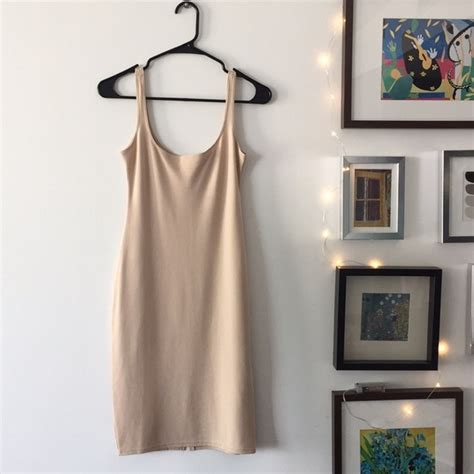 Zara Dresses Zara Woman Nude Midi Dress S Poshmark