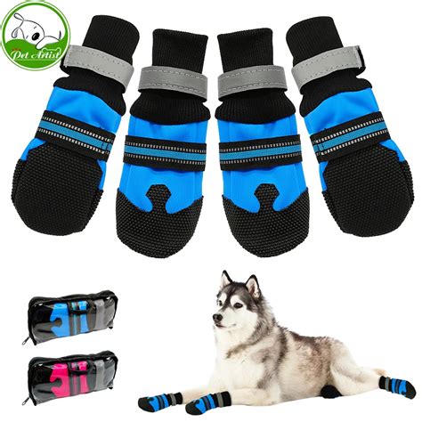 4pcs Waterproof Winter Pet Dog Shoes Anti Slip Snow Pet Boots Paw