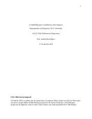 Tarea SEM 5 2 ACCO 3150 LL docx 1 Contabilidad para Contribución