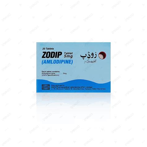 Zodip 5mg Tablets 1x20 S Medihub