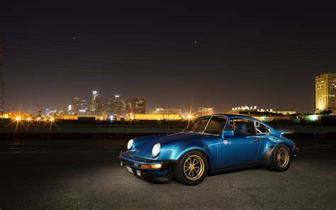 Fondos De Pantalla Porsche 930 Porsche 911 Coches Azules Noche