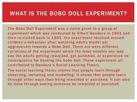 Bobo doll experiment