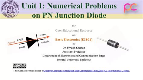 Unit Numerical Problems On Pn Junction Diode Ppt