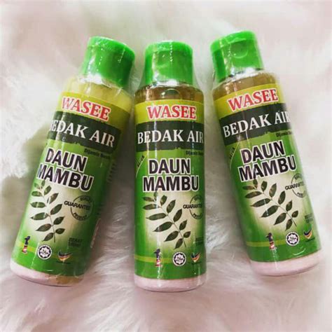 Bedak Air Daun Mambu Bedak Sejuk Daun Semambu Original Shopee