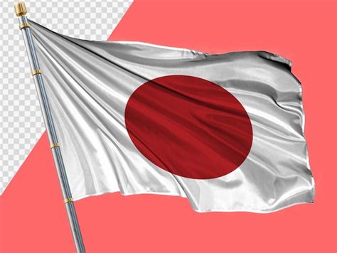 Premium PSD Waving Flag Of Japan Transparent Background Full Hd