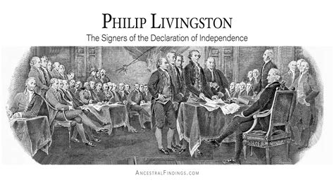 Philip Livingston The Signers Of The Declaration Of Independence