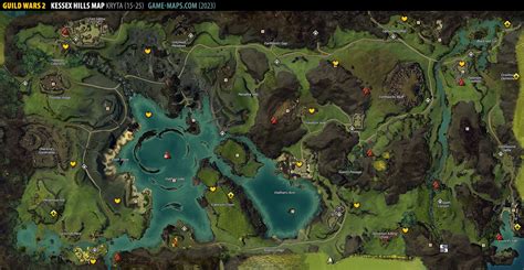 Gendarran Fields Map Guild Wars