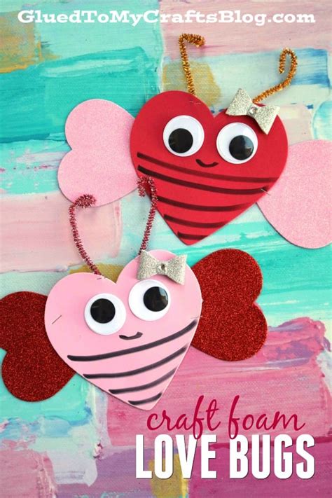 Craft Foam Valentine Love Bug