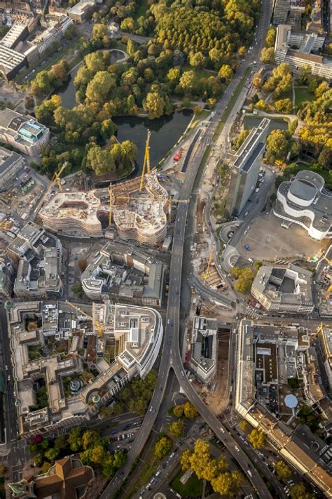 D Sseldorf Von Oben Baustelle Zum Neubau Einer Einzelhandels Und