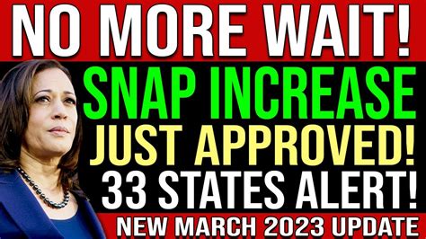 Increase In Snap Food Stamps Approved March Ebt Low