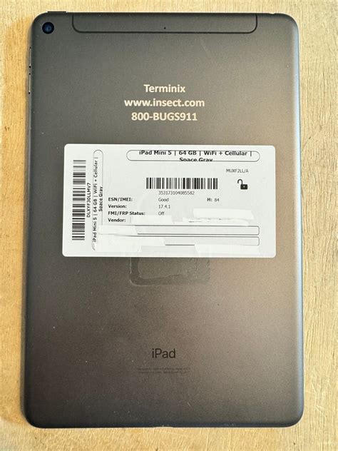 Apple IPad Mini 5th Generation 64GB Wi Fi 4G Unlocked 7 9in