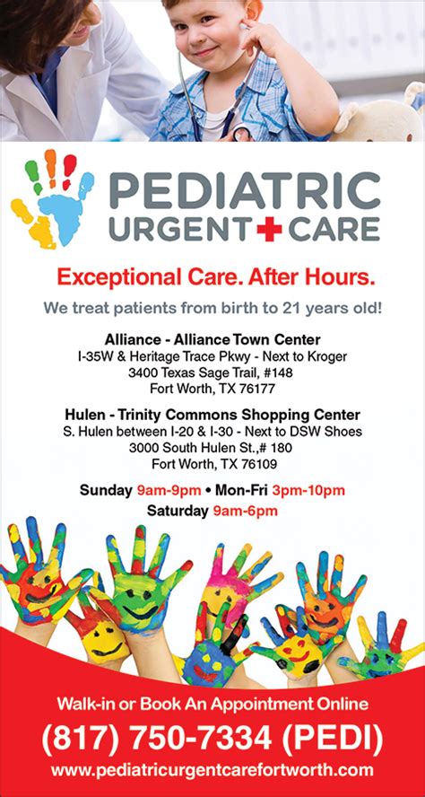 Christians In Business Pediatric Urgent Care Fort Worth South Details