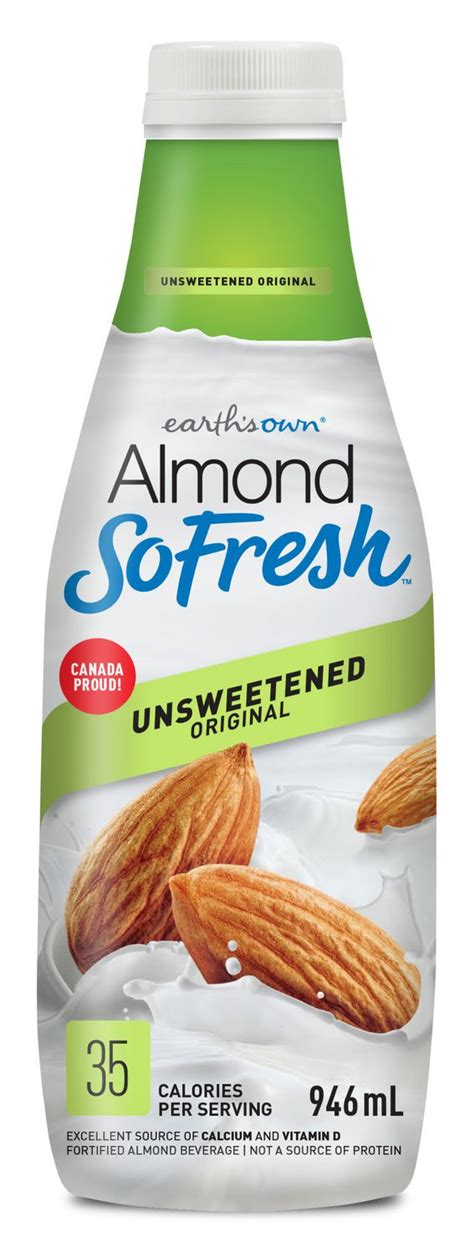 So Fresh Almond Unsweetened Original Fortified Almond Beverage Walmart Canada