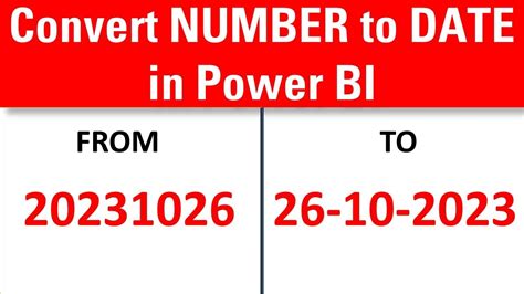 Convert Number To Date Integer To Date In Power Query Power Bi