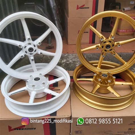 Jual Velg Vrossi Sanca Ninja 150 RR Velg Ninja RR Tapak Lebar Putih