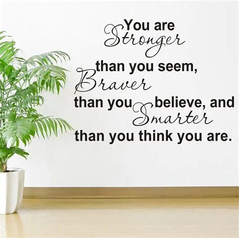 You Are Stronger Than You Seem Inspirational Quotes 8061ashion