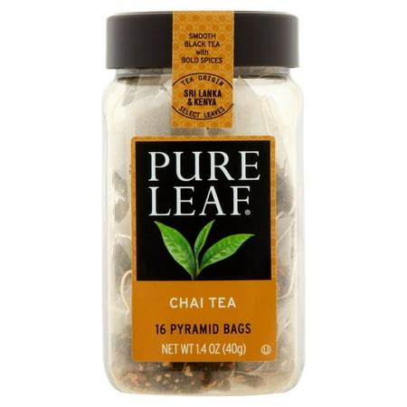 Pure Leaf Chai Tea Tea Bags 16 ct - Walmart.com