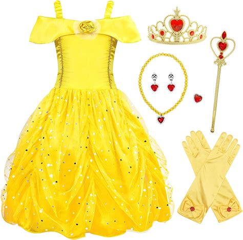 Amzbarley Fille Princesse Costume Robe De Soir E Enfant Cosplay