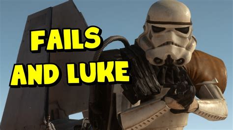 Star Wars Battlefront Fails And Luke Youtube