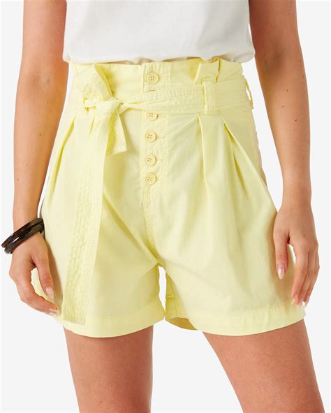 Riachuelo Short Jeans Color Feminino Clochard Amarra O Amarelo Ak By